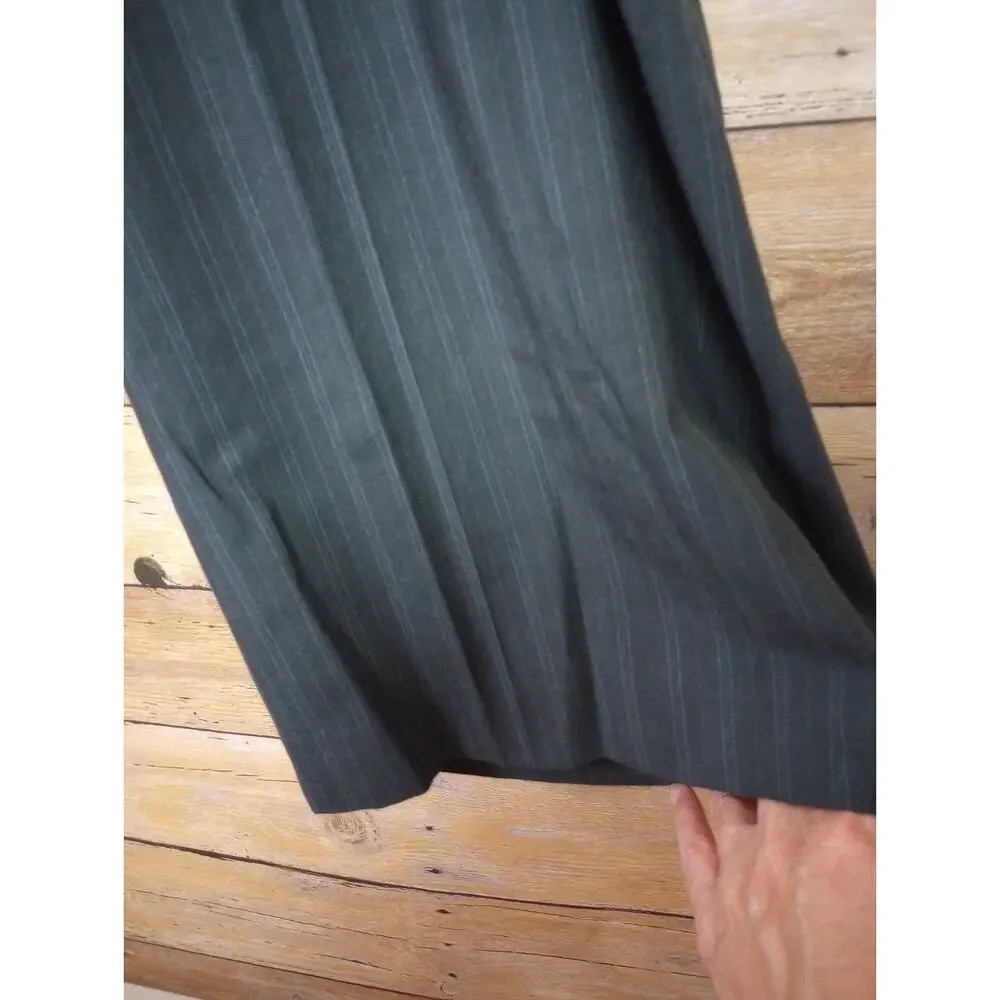 Mossimo Woman Pants 26W Black Pin Stripe Vintage Plus Size Business Office Wear